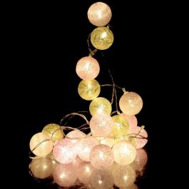 Home Deco Light Guirnalda de Luz 20 LED Rosa/Oro para Decoración de Hogar