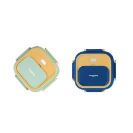 Thermosport Fiambrera Plástico-Acero Cuadrada 750 ml 17.5 cm x 17.3 cm x 8.4 cm (6 Unidades)