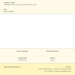 Filgraf Alambre de Latón Nº 3, 0,80 mm x 50 m, 200 g