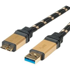 ROLINE 11.02.8879 Cable USB A a Micro-USB B, USB 3.2 Gen 1, 2 m, Negro/Oro Precio: 24.4783. SKU: B17776FWWL