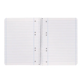 Liderpapel Cuaderno Espiral A5 Micro Serie Azul Tapa Blanda 80h 75gr Horizontal 6 Taladros Azul