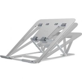 Fellowes 100138867 Soporte de Aluminio Plegable para Portátiles hasta 15", 6 Ajustes de Altura, Ergonómico