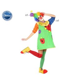Disfraz para Adultos Multicolor Payasa Circo (2 Piezas) M/L
