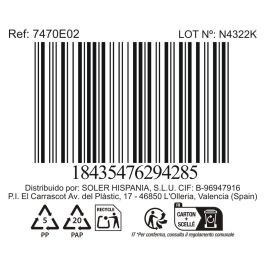 Plato Black Clay Ø26,5x2,8 cm - Inde (12 Unidades)