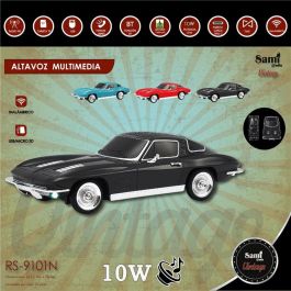 SAMI Altavoz Vintage Coche Negro Clásico Multimedi