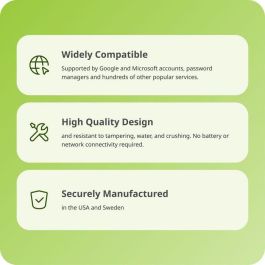 Yubico YubiKey 5C NFC Llave de Seguridad Hardware Multi-Protocolo FIDO2 U2F PIV para Autenticación de Dos Factores y Sin Contraseña Anti-Phishing