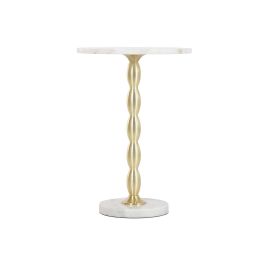 Mesa auxiliar Home ESPRIT Blanco Dorado 41 x 41 x 57 cm