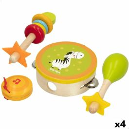 Set de instrumentos musicales de juguete Woomax Madera 14,5 x 4,5 x 14,5 cm (4 Unidades) Precio: 39.49999988. SKU: B1CFCW5DK4