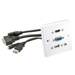 Lindy Multi AV Faceplate Placa de Pared para Instalación AV con Cables de 10cm Integrados Sin Soldadura Precio: 30.50000052. SKU: B18D8LLCGW