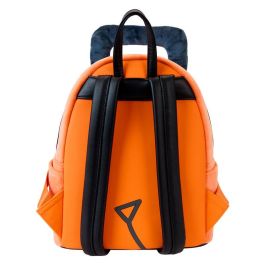 Loungefly Mochila Pochita Chainsaw Man Piel Vegana 26cm con Tirantes Ajustables y Bolsillos Laterales