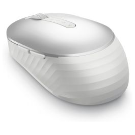 Dell MS7421W - Ratón inalámbrico óptico de 7 botones programables, 1600 ppp, batería recargable USB-C, Bluetooth 5.0, color plateado platino
