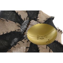DKD Home Decor Lámpara Aplique de Pared Estilo Colonial Bicolor de Yute y Hierro 50 Ancho x 50 Fondo x 25 Alto cm para Bombilla E27 DKD Home Decor Lámpara Aplique de Pared Estilo Colonial Bicolor de Yute y Hierro 50 Ancho x 50 Fondo x 25 Alto cm para Bombilla E27