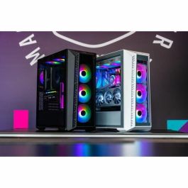 Cooler Master MB520WGNNS01 MasterBox MB520 - Caja Gaming con Frontal de Cristal ARGB Blanco y 3 Ventiladores de 120mm