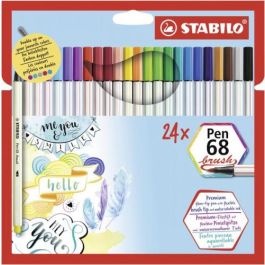 Stabilo Rotuladores Pen 68 Brush C-Surtidos Estuche 24 Ud Precio: 29.49999965. SKU: S8417612