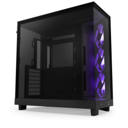 NZXT H6 Air Flow Midi Tower Negro - CC-H61FB-R1 - Ventiladores 3x120mm, Compatibilidad ATX/microATX/Mini-ITX, Vidrio Templado NZXT H6 Air Flow Midi Tower Negro - CC-H61FB-R1 - Ventiladores 3x120mm, Compatibilidad ATX/microATX/Mini-ITX, Vidrio Templado