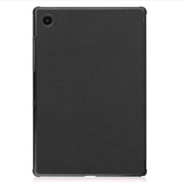 eSTUFF Funda Folio HOUSTON para Samsung Galaxy Tab A8 10.5, ultradelgada, protege arañazos y golpes, soporte dual, negra