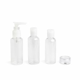 Idc Institute Estuche de Viaje 4 Botes Vacíos Rellenables (2x100ml, 80ml, 10g) para Líquidos con Neceser Apto IATA Precio: 3.50000002. SKU: S05105759