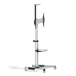 Aisens FT70TRE-037 Soporte de Suelo Inclinable para TV de 37-70" y hasta 50kg con Ruedas y Bandeja