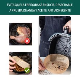 Algon Set-20 Base Papel Airfryer Rojo para Freidora de Aire 16/20 cm (24 Unidades)
