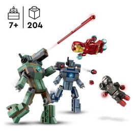 LEGO Iron Man y Máquina Guerra Vs. Drones Hammer 76320 - Juguete Construible Marvel para Niños +7 años