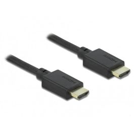 DELOCK Cable HDMI High Speed 48 Gbps 8K 60 Hz, 3D HDR, ARC, HEC, Dolby Vision, Contactos Oro, Nylon, 2m