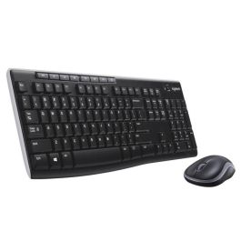 Logitech Teclado y Mouse Inalámbricos Mk270, Alcance 10m, Duración Batería 36/12 Meses, 8 Teclas Acceso Directo