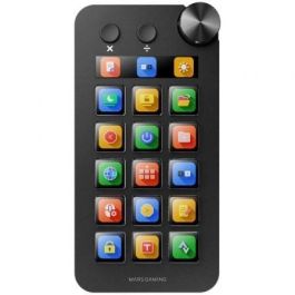 Mars Gaming MSD-NEO Control Deck para Streamers y Productividad - 15 Teclas LCD, Rueda, 2 Botones, Pantalla, Negro