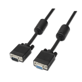 Cable Alargador SVGA Aisens A113-0078/ VGA Macho - VGA Hembra/ Hasta 3W/ 10Mbps/ 1.8m/ Negro Precio: 6.50000021. SKU: B12NZ8B37Y