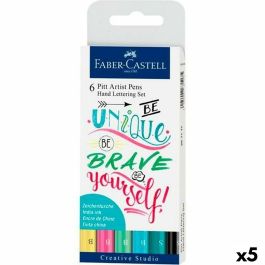 Set de Rotuladores Faber-Castell Pitt Artist Caligrafía Estuche Pastel (5 Unidades) Precio: 54.49999962. SKU: S8422015