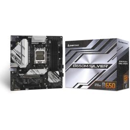 BIOSTAR B650M-Silver Placa Base AMD B650 Zócalo AM5 DDR5 micro ATX para AMD Ryzen 7000 Series