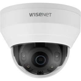 Hanwha Techwin QND-8010R Cámara IP Domo Fijo Exterior 5MP IR, 20m Visión Nocturna, PoE, WDR, Ranura SD