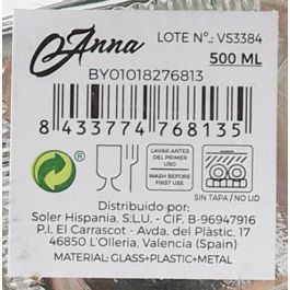 Aceitera de vidrio Anna 500 ml (24 Unidades) Aceitera de vidrio Anna 500 ml (24 Unidades)