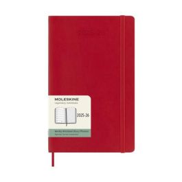 Moleskine Agenda Semanal 18M 2025-2026 Tapa Blanda Rojo 13x21 cm DSF218WN3Y26