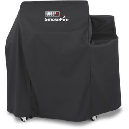 Weber 7192 Funda Protectora Premium para barbacoas SmokeFire EX4/EPX4, Poliéster Negro, 24"