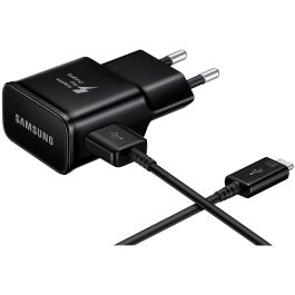 Samsung EP-TA20 Cargador Rápido 15W con Cable USB-C 1.5m Negro (Adaptador de Corriente)