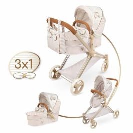 Decuevas Coche de Muñeca Plegable 3 en 1 Verona para Muñecas hasta 50 cm, 79x65x38 cm, Recomendado +3 años