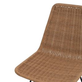 Silla Natural Pe-Acero Salón 47 X 59 X 84 cm