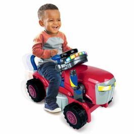 Triciclo Infantil de Plástico 2 en 1 Convertible en Tractor y Cortacésped Rojo para Niños de 12 a 36 Meses con Sonidos y Luces