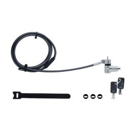 StarTech.com Cable de Seguridad Universal para Portátil con Llave 2m, compatible con Noble Wedge, Nano y K-Slot