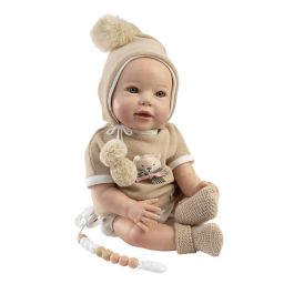Muñecas Guca 10291 Muñeco Bebé Reborn Milán de 42 Cm con Cuerpo Blando de Tela y Extremidades de Goma para Niños +3 Años