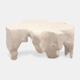 DKD Home Decor Indonesia 1c24 Mesa Centro Balines Blanco 88 x 88 x 46 cm Raíz de Teca Precio: 412.50000011. SKU: B1KP5HY7YT