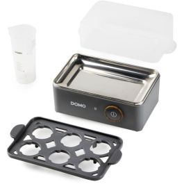 Domo DO9283EK DOM5411397170453 Cocedor de Huevos Eléctrico 400W para 6 Huevos Gris