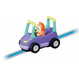 Carrera Pista de Carreras Eléctrica para Niños Bluey & Bingo First Race, Circuito de 2,4 Metros, Juego de Coches, Edad 3+ Años