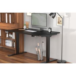 DIGITUS Bastidor de Mesa Eléctrico Altura Ajustable, Dual-Motor, 3 Niveles, Negro (110-170cm Ancho)