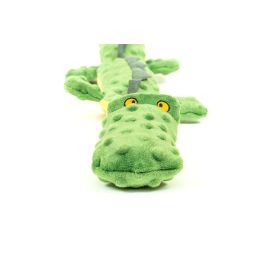 Gloria Dogmonsters Peluche Juguete Cocodrilo Alargado con Squeaker para Perros - 100% Poliéster