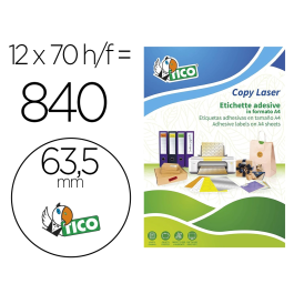 Avery Etiquetas Adhesivas Amarillas Fluorescentes Permanentes Redondas 63,5 mm Caja 840 Unidades Precio: 29.49999965. SKU: B1JHJFM3E5