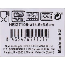 La Mediterranea Bol "Neira" Nordic Ivory Brillo Ø14.5 cm (12 Unidades)