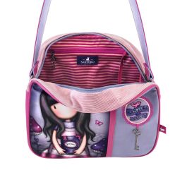 Bolso de Mano Gorjuss Cheshire cat Morado (30 x 28,5 x 11,5 cm) Bolso de Mano Gorjuss Cheshire cat Morado (30 x 28,5 x 11,5 cm)
