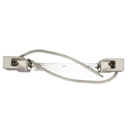 Portalamparas halogeno lineal 78mm blanco, 250v, esteatita, interior