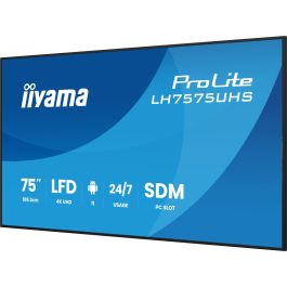 iiyama LH7575UHS-B2AG Pantalla Digital Signage 75" LCD 4K UHD 3840x2160 Wifi 24/7 IPS 500 cd/m2 16:9 HDMI DP USB